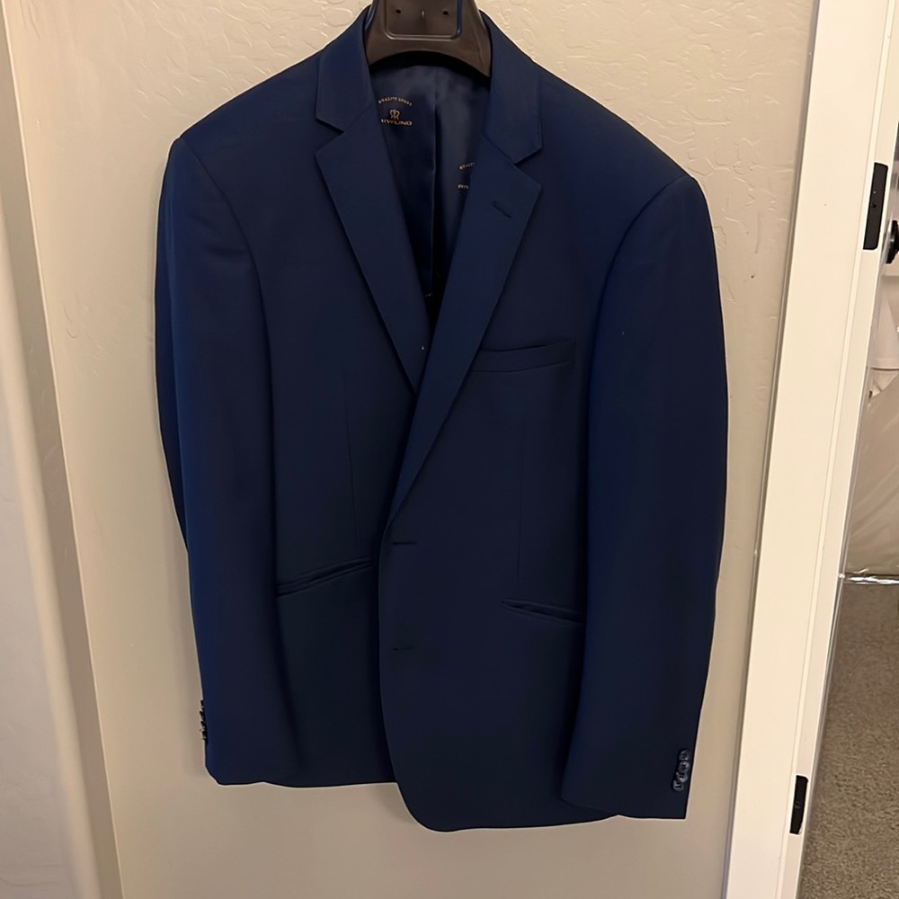 Navy blue wool blazer